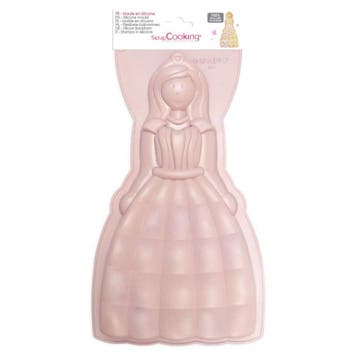 ScrapCooking Siliconen Bakvorm Prinses 32,6x17,6x3,7cm, Hobby en Vrije tijd, Taarten en Cupcakes maken, Verzenden, Nieuw
