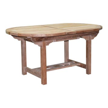 Arona Ovaal uitschuifbare dining tuinset 160-210x90 cm blad, Ophalen of Verzenden, Nieuw, Teakhout
