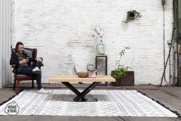 Stalen onderstel salontafel - Twisted V coffee leg - Nordsta, Verzenden, Nieuw