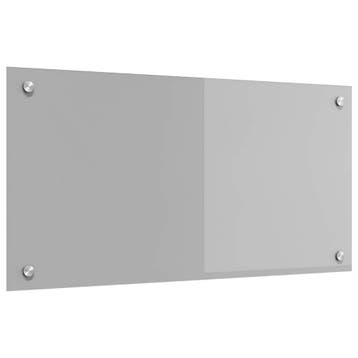 vidaXL Keukenachterwand Lichtgrijs 80 x 40 cm gehard glas, Verzenden, Nieuw