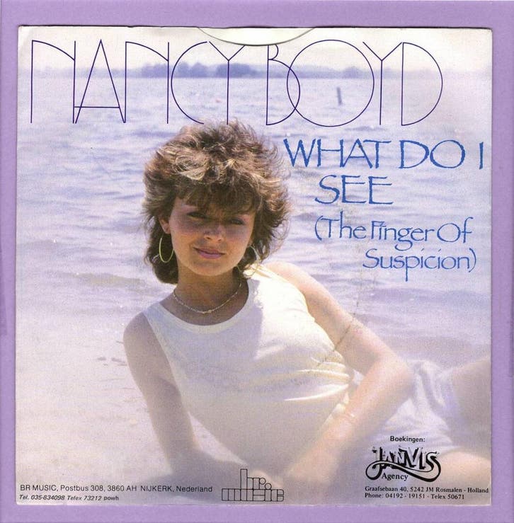 Nancy Boyd – What Do I See (The Finger Of Suspicion) / Total, Cd's en Dvd's, Vinyl Singles, Ophalen of Verzenden