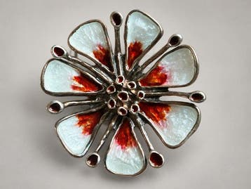 Zonder minimumprijs - Broche Zilver - David-Andersen
