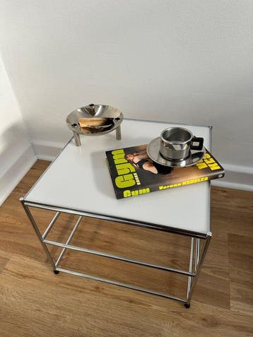Bijzettafel - maatwerkontwerp - Acryl, Roestvrij staal,
