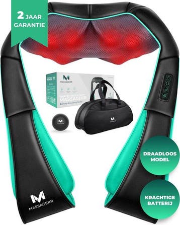2dekans | Massagerr® Shiatsu Massagekussen 2.0 – Draadloos –, Ophalen of Verzenden, Zo goed als nieuw