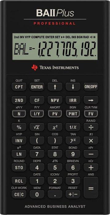 Texas Instruments BA II Plus Professional Rekenmachine (Nieu, Verzenden, Nieuw
