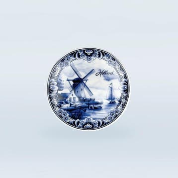 Bord molen 10 cm - delftsblauw, Ophalen of Verzenden, Nieuw