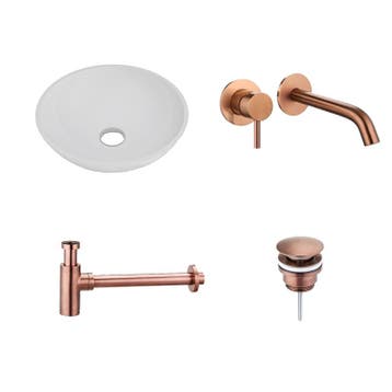 Sani Royal Solid Surface Waskomset Aquino rond, Nieuw