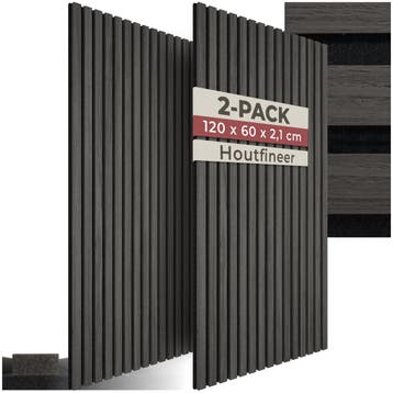 Akoestische panelen Sonic Wall houtlook - zwarte eik, Verzenden, Nieuw