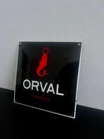 Orval Trappiste reclamebord – emaille – bier reclame – zwart