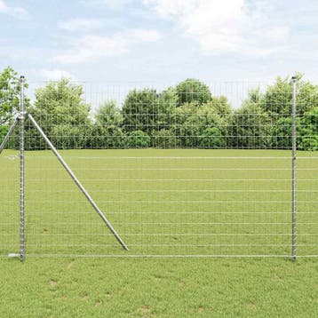 vidaXL Euro-hek met grondbevestiging 10 x 1,6 m, Verzenden, Nieuw, IJzer