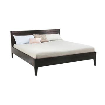 *WOONWINKEL* Kare Design Brooklyn Walnut Walnoot Bed Massief, Verzenden, Nieuw, Bruin