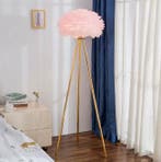 Veren vloerlamp – Luxe staande lamp met romantisch sfeerlich, Verzenden, Nieuw