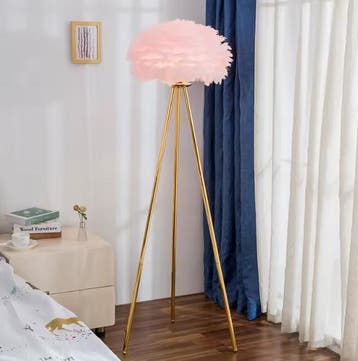 Veren vloerlamp – Luxe staande lamp met romantisch sfeerlich, Verzenden, Nieuw