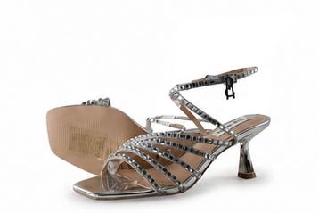 Steve Madden Sandalen in maat 38 Zilver, Kleding | Dames, Schoenen, Overige kleuren, Verzenden, Steve Madden, Sandalen of Muiltjes