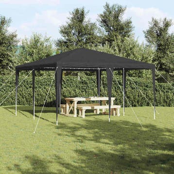 vidaXL Partytent Antraciet 400 x 400 x 266 cm Polyethyleen, Verzenden, Nieuw, Partytent