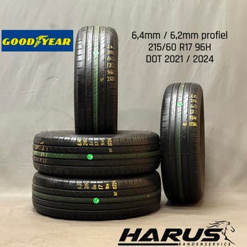 215/60/17 96H Goodyear zomerbanden 6,4/6,2mm profiel 4X, 17 inch, Ophalen of Verzenden, Band(en), Personenwagen