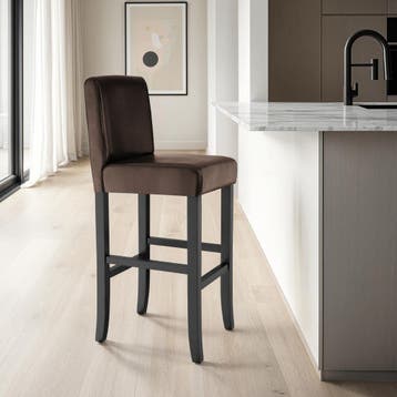 Barkruk van kunstleer - bruin, Set van 4, Huis en Inrichting, Barkrukken, Verzenden, Nieuw