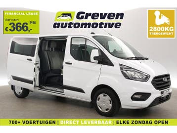 Ford Transit Custom 2.0 TDCI L2H1 | DC | 6 Zits | 2800kg, Wit, Nieuw, Ford, Handgeschakeld