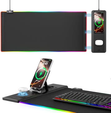 Gaming Mousepad RGB | 14 Lichtmodi | 46% Korting, Ophalen of Verzenden, Ergonomisch, Zo goed als nieuw, Viking Choice