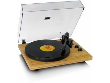 Lenco LBT-335BA - Platenspeler - Bluetooth 5.2 - Bamboe, Verzenden, Nieuw