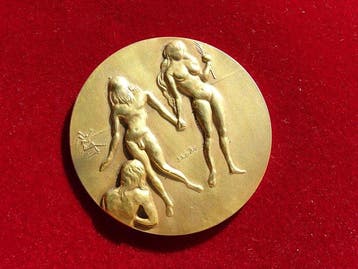 Salvador Dali (1904-1989) - sculptuur, Man and Girl -
