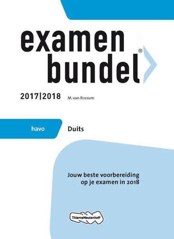 9789006391633 Examenbundel havo Duits 2017/2018, Verzenden, Zo goed als nieuw, M. van Rossum