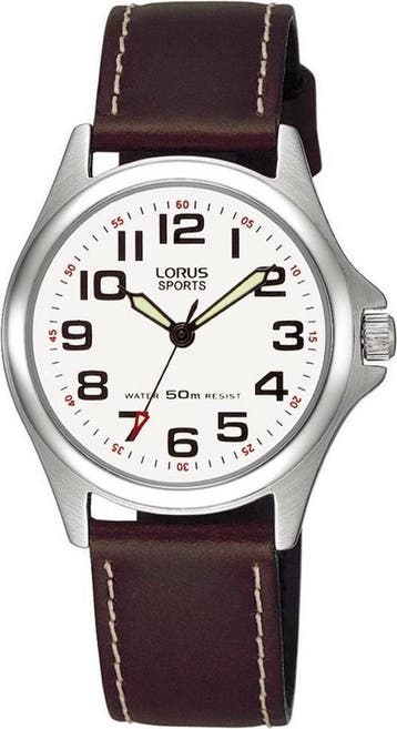 Lorus RRS51LX9 horloge dames - bruin - edelstaal, Verzenden, Nieuw