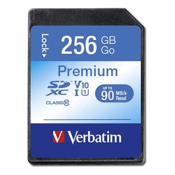 SDXC kaart | Verbatim | 256 GB (Class 10), Verzenden, Nieuw, Verbatim