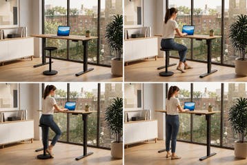 Kantoorbureau OAK DESK 120cm hoogte verstelbaar naturel, Ophalen of Verzenden, Nieuw