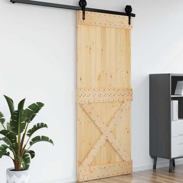 vidaXL Kruisdeur NARVIK 95x210cm Massief Grenenhout, Verzenden, Nieuw