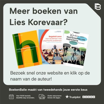 Jongeren met psychische problemen op weg naar een opleiding, Verzenden, Zo goed als nieuw, Lies Korevaar