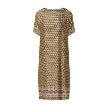 Frogbox • midi jurk met motief • 36, Kleding | Dames, Jurken, Princess goes Hollywood, Verzenden, Nieuw, Maat 36 (S)