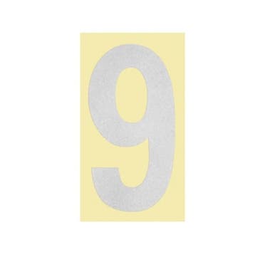 Huisnummer 9 Sticker - Pakketbrievenbus, Verzenden, Nieuw