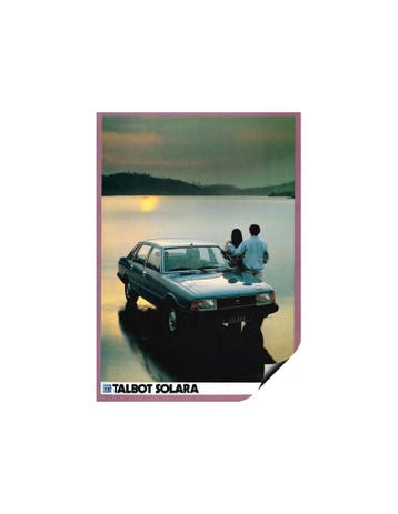 1983 TALBOT SOLARA BROCHURE NEDERLANDS, Nieuw, Author