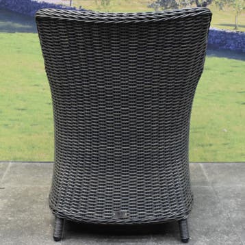 Bilbao premium dining tuinstoel antraciet, Ophalen of Verzenden, Nieuw, Wicker