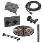 Brauer Gunmetal Carving Thermostatische Regendoucheset, Ophalen of Verzenden, Nieuw