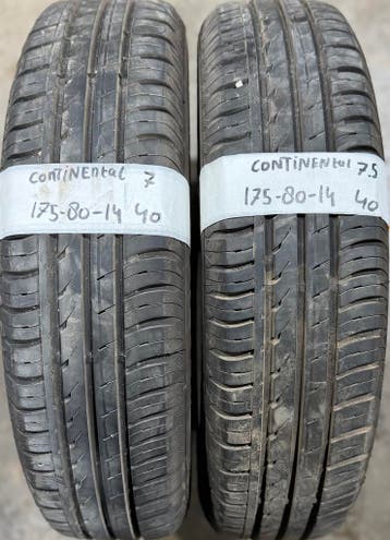 2x175-80-14 Continental Zomer 2x7m €40 Per Band 175 80 14, Auto-onderdelen, Banden en Velgen, Ophalen, 14 inch, Gebruikt, 175 mm