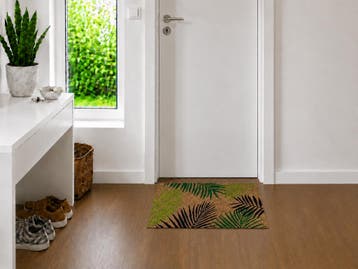 Kokosmat 'Leaf' met bladmotief - 50x80 cm, Verzenden, Nieuw