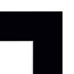 Passe Partout Zwart 40x50 cm - Uitsnede 29x39 cm, Ophalen of Verzenden, Nieuw