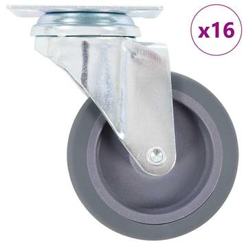 vidaXL 16 st Zwenkwielen 75 mm, Verzenden