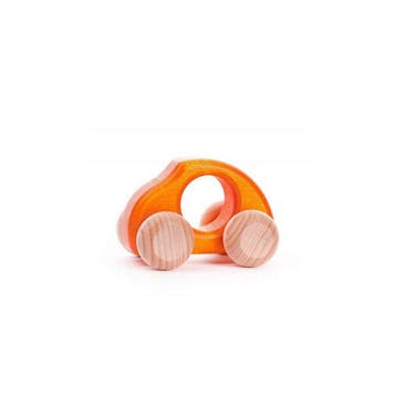 Bajo houten auto Beetle oranje - du van €10,99 voor €5,49, Kinderen en Baby's, Ophalen of Verzenden, Nieuw