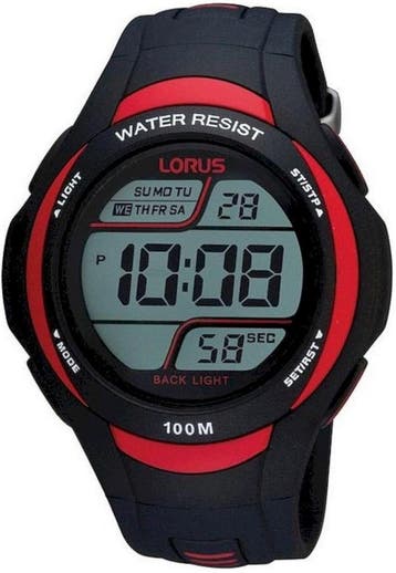 Lorus R2307EX9 Heren Horloge - 46 mm - Zwart, Verzenden, Nieuw