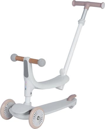 Eco Toys Flynn Wit/Beige 3-in-1 Kinderstep met Duwstang, Kinderen en Baby's, Speelgoed | Buiten | Voertuigen en Loopfietsen, Verzenden