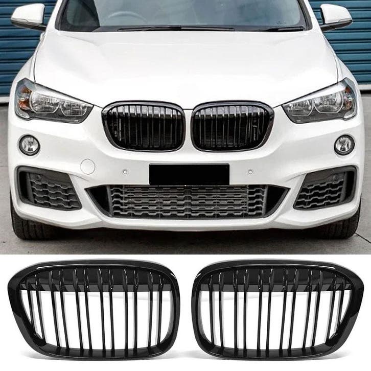Sportieve Grille geschikt voor BMW X1 F48 2015-2019 dubbele, Auto-onderdelen, Carrosserie en Plaatwerk, Nieuw, Ophalen of Verzenden