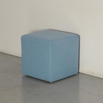 Frontseat poef, lichtblauw, 46 x 46 x 46 cm, Ophalen of Verzenden, Nieuw in verpakking