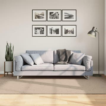 vidaXL Vloerkleed HUARTE laagpolig zacht wasbaar 160x230cm, Verzenden, Nieuw, Bruin