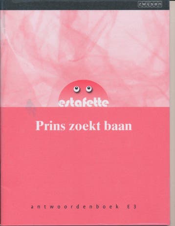 Estafette nieuw antwoordenboek E3 Prins zoekt baan, Boeken, Verzenden, Nieuw