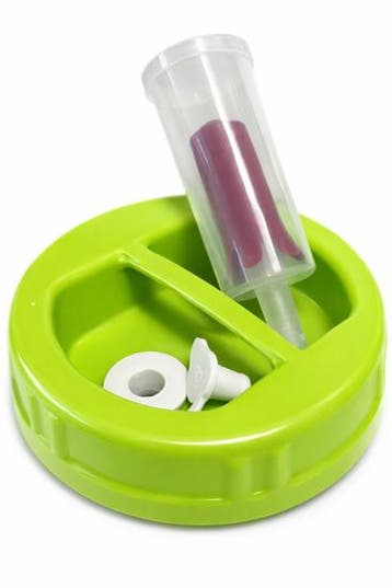 Glazen pot 5 liter met deksel en waterslot, Nieuw, Ophalen of Verzenden, Overige merken, Glas