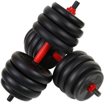 Dumbbellset 40kg | Composiet | Premium | OP=OP, Sport en Fitness, Fitnessmaterialen, Ophalen of Verzenden, Nieuw, Rug, Halterset