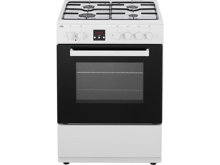 Etna FGV561WIT - Gas/Electro Fornuis - 4 Kookzones 65L Oven, Witgoed en Apparatuur, Fornuizen, Zo goed als nieuw, Verzenden